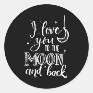 Love Heart Valentine's Day Couples Funny Gift Idea Classic Round Sticker