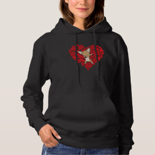Love Heart Valentine's Day Roses Chihuahua Boys Ki Hoodie