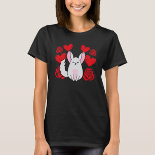 Love Heart Valentine's Day Roses Chinchilla Boys K T-Shirt