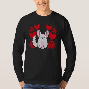Love Heart Valentine's Day Roses Chinchilla Boys K T-Shirt