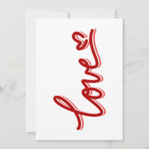Love Heart Valentines Invitation