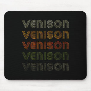 Love Heart Venison Tee Grunge Vintage Style Black Mouse Pad