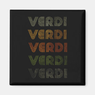 Love Heart Verdi Tee Grunge Vintage Style Black Ve Magnet