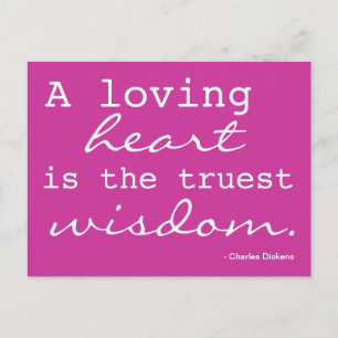 Love, Heart, Wisdom - Inspired Postcard