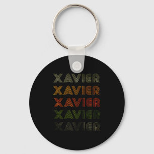 Love Heart Xavier Tee Grunge_vintage Style Black X Key Ring