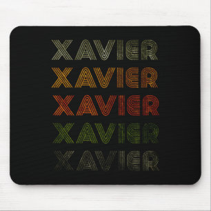 Love Heart Xavier Tee Grunge_vintage Style Black X Mouse Pad
