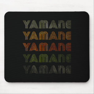 Love Heart Yamane Tee Grunge Vintage Style Black Mouse Pad