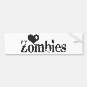 Love (Heart) Zombies Bumper Sticker