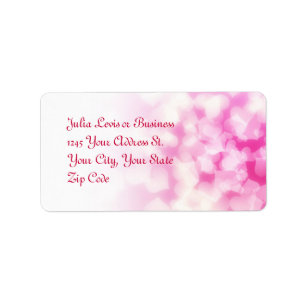 love hearts beautiful address labels