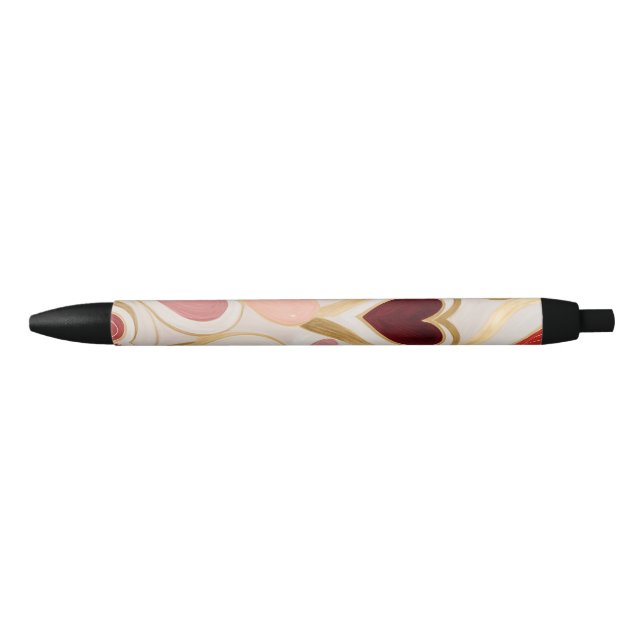 Love Hearts Black Ink Pen (Front)