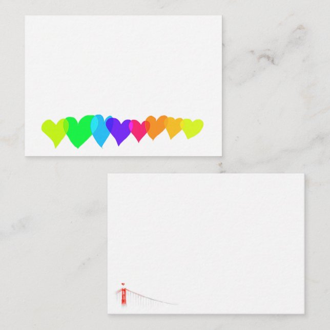 Love hearts cards (Front/Back)