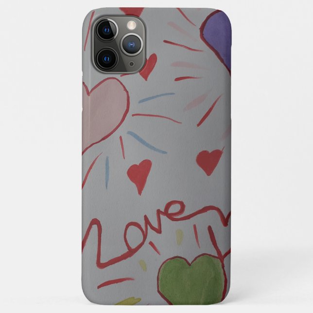 Love Hearts Case-Mate iPhone Case (Back)