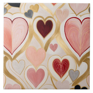 Love Hearts Ceramic Tile