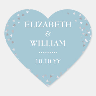 Love Hearts Confetti Heart Sticker