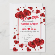 Love & hearts Eat, Drink & Valentine's Day Party
