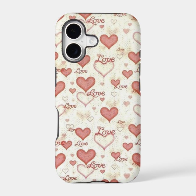 Love Hearts iPhone Case (Back)