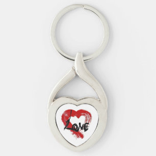Love Hearts Key Chain