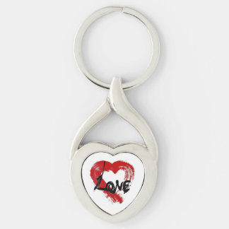 Love Hearts Key Chain