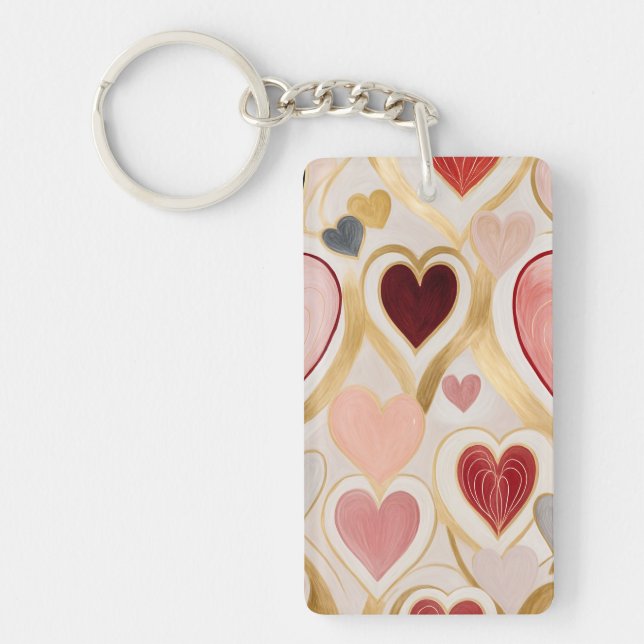 Love Hearts Key Ring (Front)