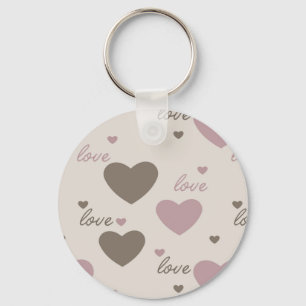 Love Hearts Key Ring
