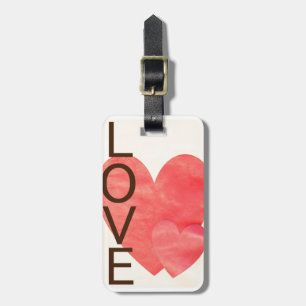 Love Hearts Luggage Tag