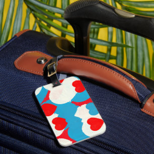 Love Hearts Luggage Tag