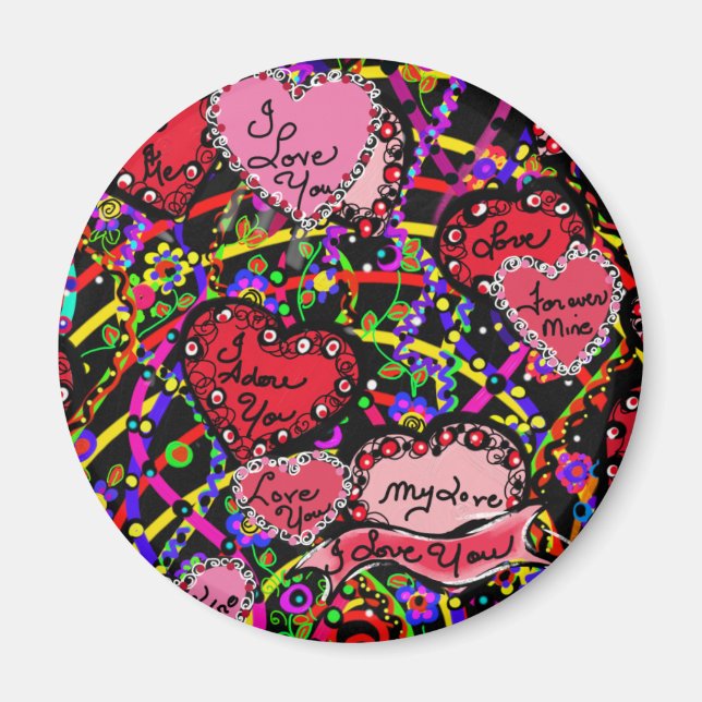 Love Hearts Magnet (Front)