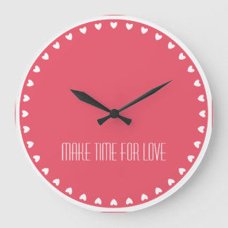 Love Hearts 'Make Time for Love' Clock