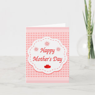 Love hearts mother's day card