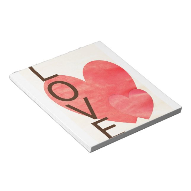Love Hearts Notepad (Angled)