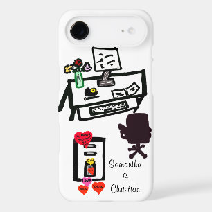 Love Hearts Office Desk Names