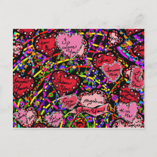 Love Hearts Postcard