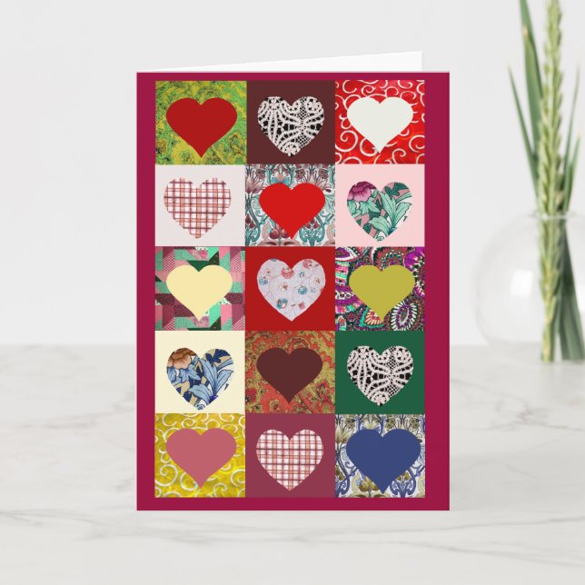 Love Hearts Quilt Card (Front)