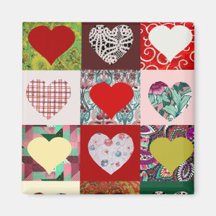 Love Hearts Quilt Magnet