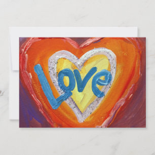 Love Hearts Ripple Custom Invitation or Invite