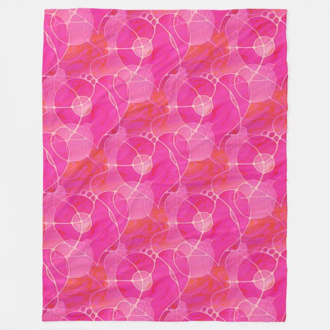 Love Hearts - Seamless Pattern 11 Fleece Blanket (Front)