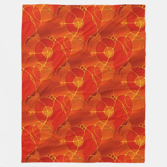 Love Hearts - Seamless Pattern 9 Fleece Blanket (Front)
