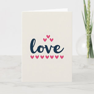 Love Hearts Simple Sweet Card