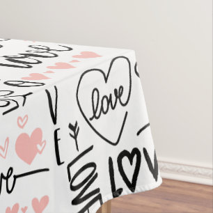 Love Hearts  Tablecloth
