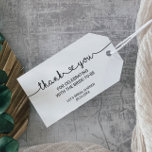 Love Hearts Thank You Favour Gift Tags<br><div class="desc">These love hearts thank you favour tags are perfect for a rustic bridal shower. The romantic minimalist design features a sweet and simple heart calligraphy font. Personalise these favour labels with the name of the guest of honour,  the event and the event date.</div>
