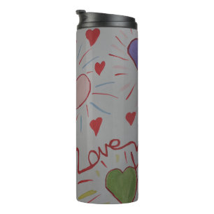 Love Hearts Thermal Tumbler