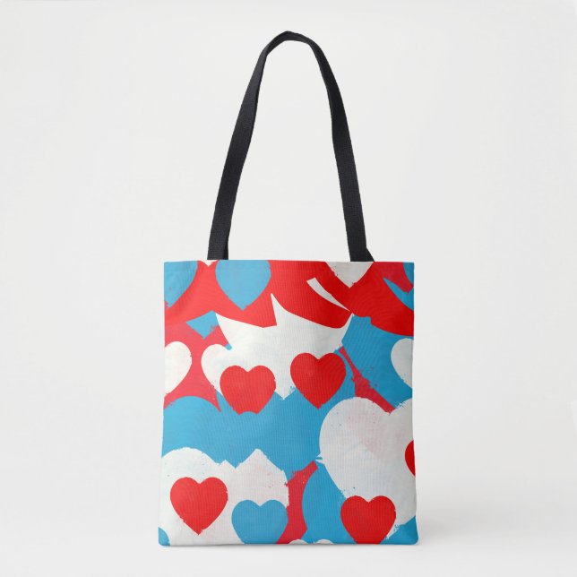 Love Hearts Tote Bag (Front)