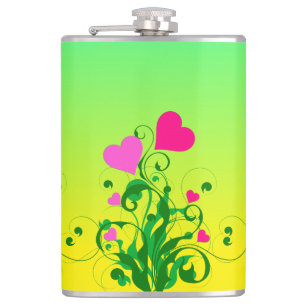 Love Hearts Tree-46555 Hip Flask