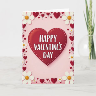 Love Hearts Valentine Day Card