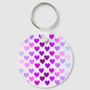love hearts valentine romantic monochrome key ring