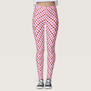 Love Hearts Valentine's Day Pattern Leggings