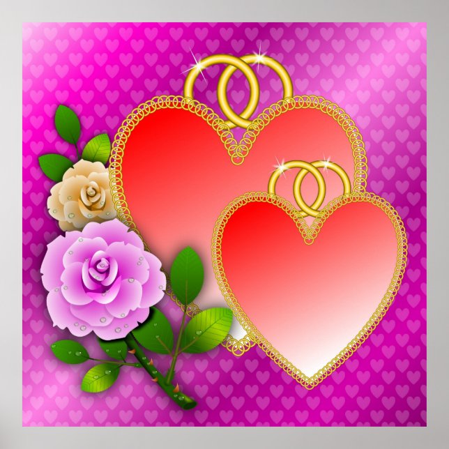 Love Hearts Valentine's Day  Poster (Front)