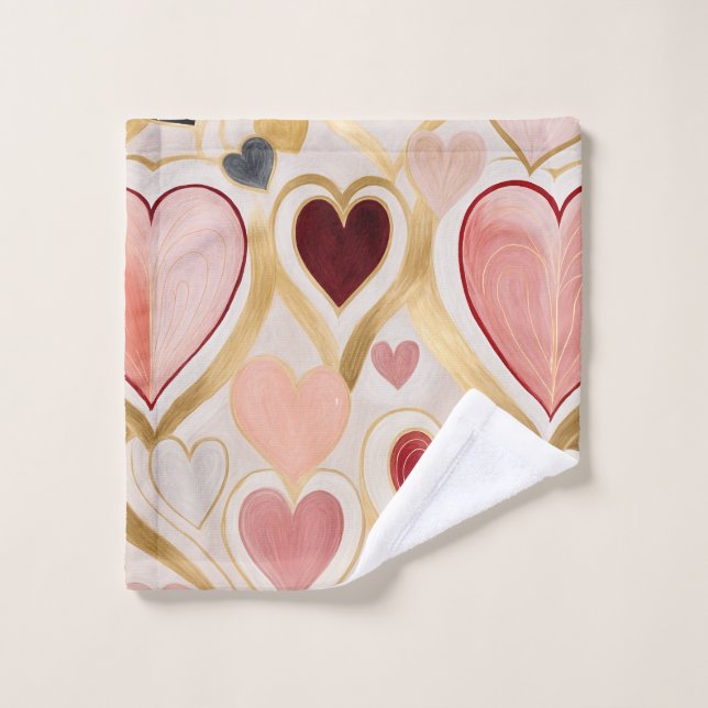 Love Hearts Wash Cloth (Wash Cloth)