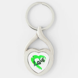 Love Hearts Zipper Charm Key Chain