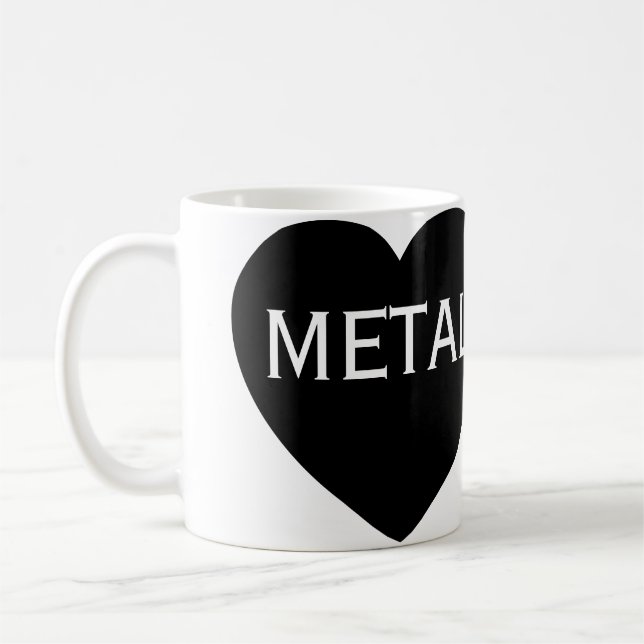 Love Heavy Metal Coffee Mug (Left)